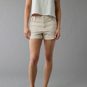 American Eagle Outfitters Women's Beige Cargo Shorts